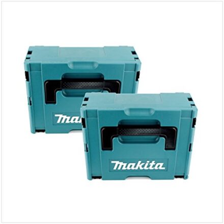 2x Makita Kunststoff Werkzeug Koffer MAKPAC 2 - ohne Einlage  