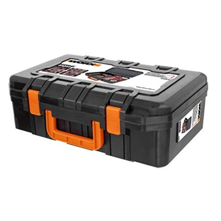 WORX WA0071 Werkzeugkoffer aus robustem Kunststoff - für Das sichere Verstauen aller Werkzeuge und Zubehör – Koffer ohne Werkzeug  